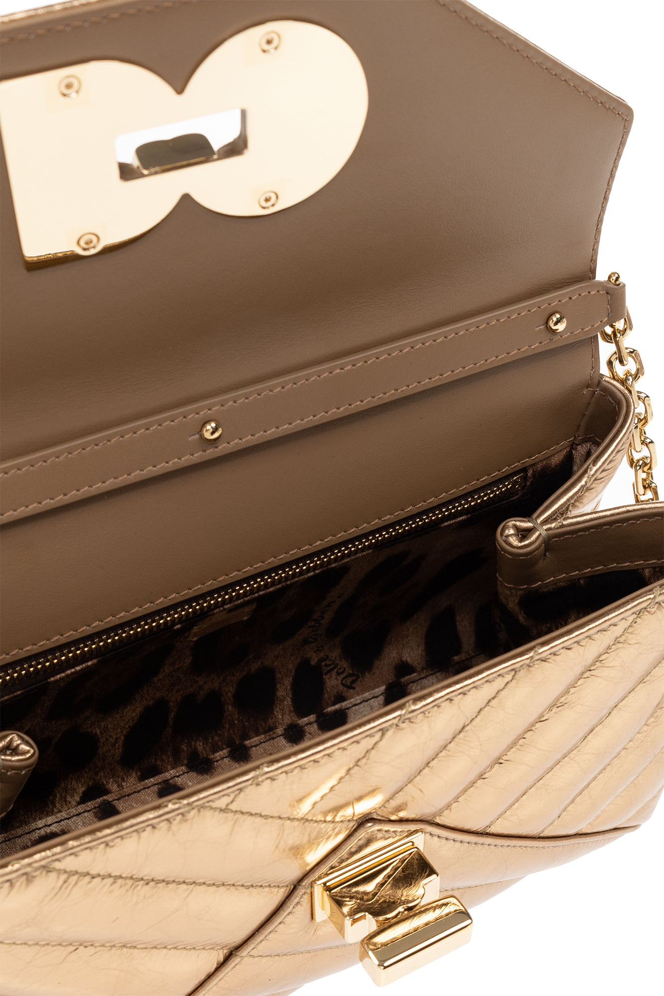 【DOLCE&GABBANA】GOLD Lop キルティングショルダーバッグ Gold 'Lop' quilted shoulder bag Dolce & Gabbana